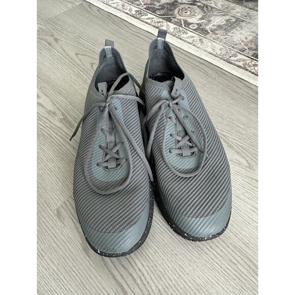 SNIBBS size 14 ROVR Charcoal Speckle Knit Mesh Work Sneaker slip resistant - Picture 2 of 5